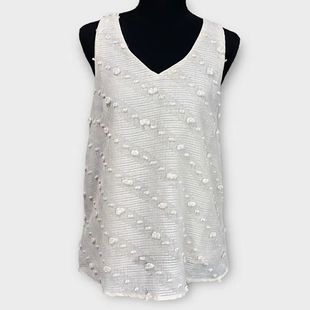 Entro Cream Racerback Tank Small